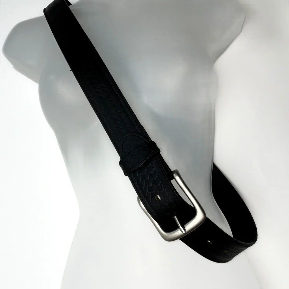 Michigan Glove Co. Black Leather‎ Belt Men's 42